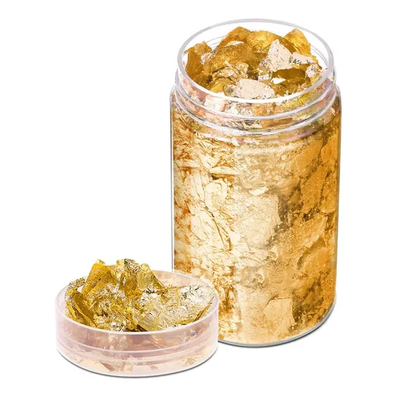 Hojuelas De Oro Paxcoo Para Resina Uñas, 5 Gramos
