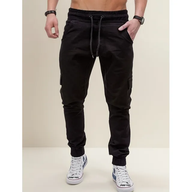 Pantalón Jogger Comodo Casual Bolsas Cargo Gabardina 2904str