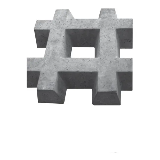 Bloques De Cemento  Para Cesped De 33 X 33 X 8 Cm