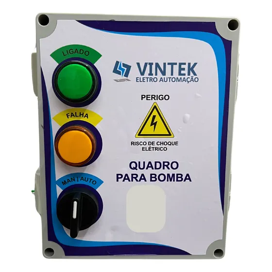 Painel Quadro De Comando Bomba Poço Artesiano 220v Bifásico