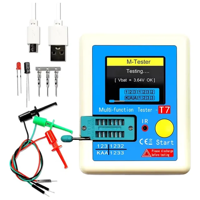 Tester Provador De Transistor Condensador Scr Igbt Diodo Led