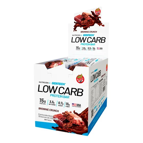 Low Carb Protein Bar 45g Gentech Proteinas 15g Gluten Free 