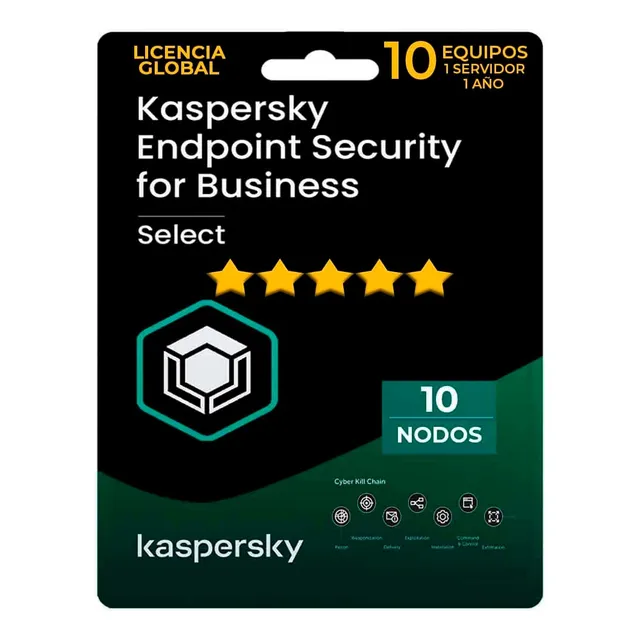 Kaspersky Endpoint Security - Select 10 Pc - 1 Año Original