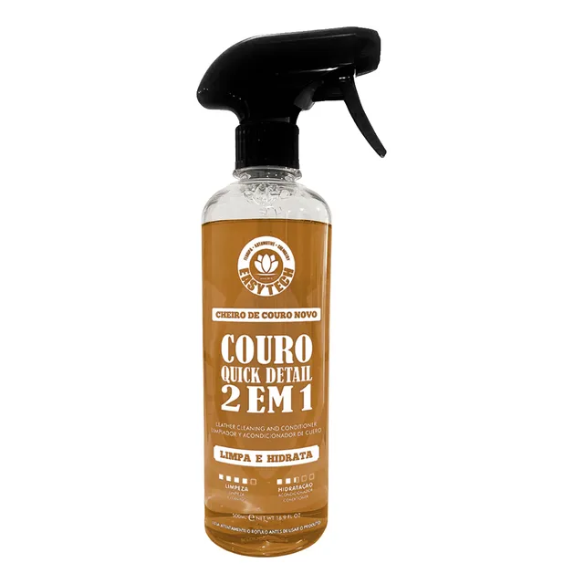 Limpa E Hidrata Sofá Couro 2x1 Quick Detail 500ml Easytech