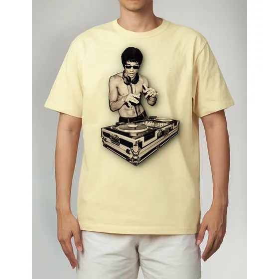 Camiseta Camisa Bruce Lee Dj Nerd Geek Luta Filme Série