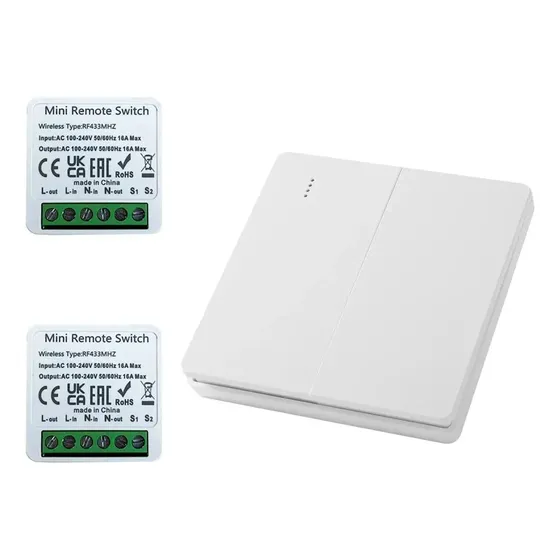 Kit Interruptor De Luz Sem Fio Tuya Rf433