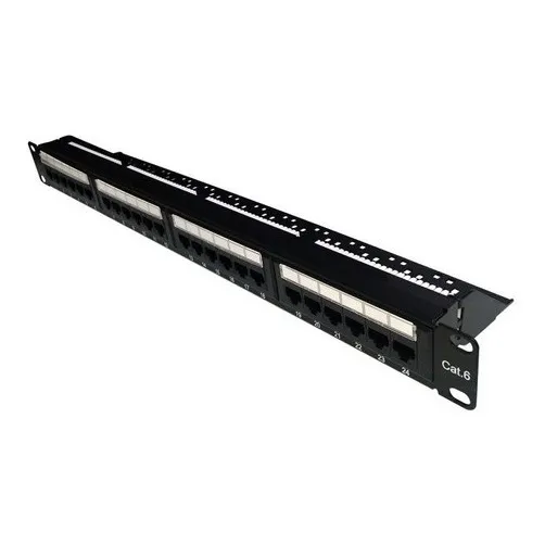 Patch Panel Utp De 24 Puertos Cat6 19in Con Organizador