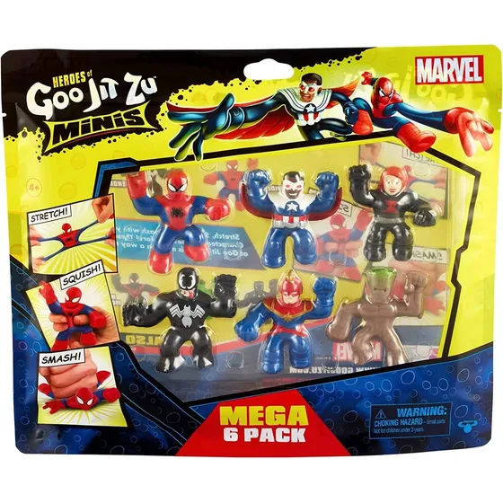 Heroes Of Goo Jit Zu Marvel Minis 6 Mini Héroes De Marvel