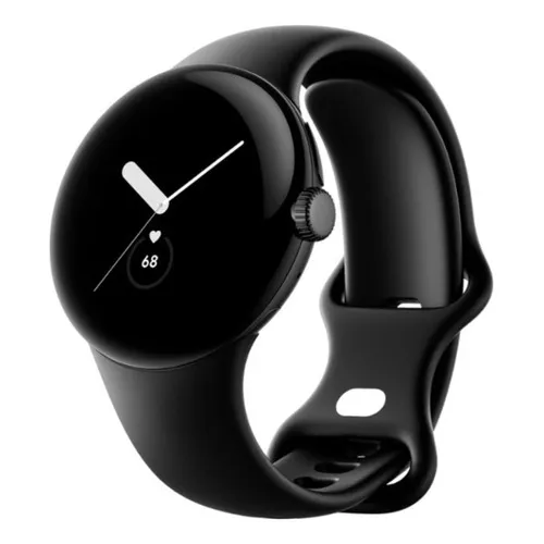 Reloj inteligente Google Pixel de 41 mm WiFi/BT, negro, color de la carcasa: negro, color de la pulsera: obsidiana, diseño de la correa: suave