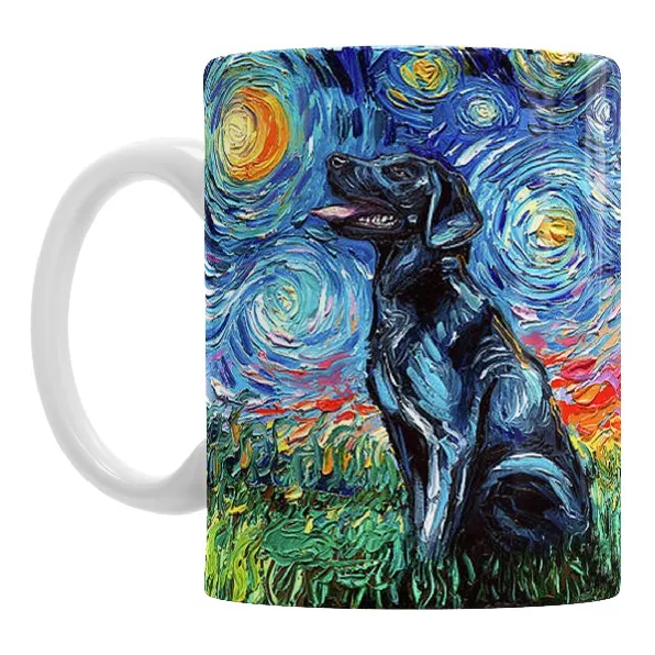 Tazas Perrito Perro Dog Labrador Negro