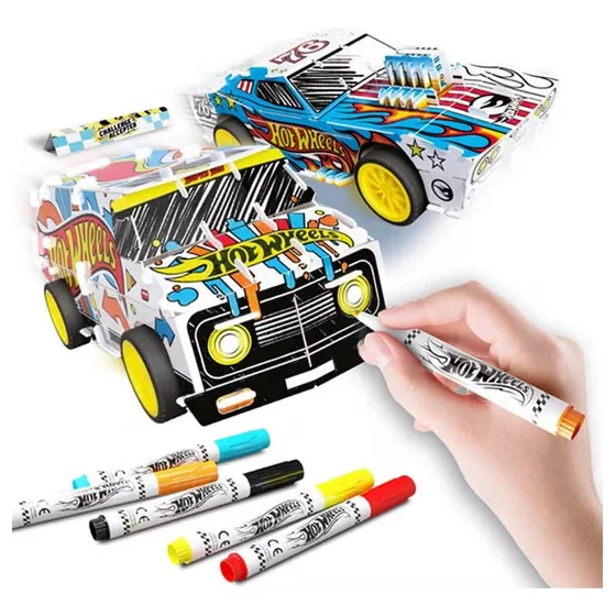 Auto De Juguete Camioneta Hot Wheels Custom Racer Kit Color Blanco