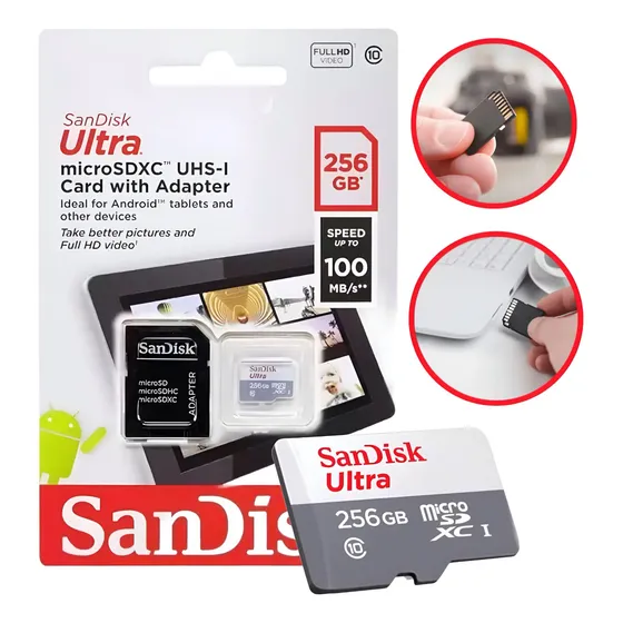 Cartão Memoria Micro Sd 256gb Sandisk P/ Nintendo Switch