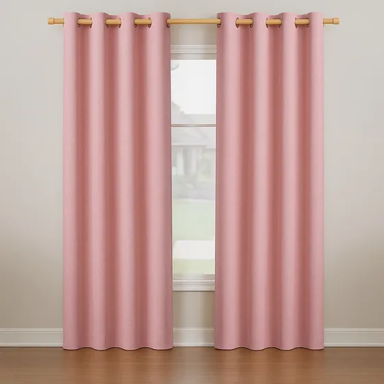 Cortina Semi Blackout Casatua Un Paño 140x220cm Aislante - Rosado
