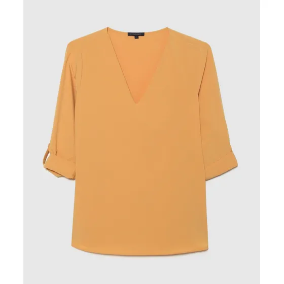 Blusa Mujer Patprimo M/c Amarillo Poliéster 30123103-71065