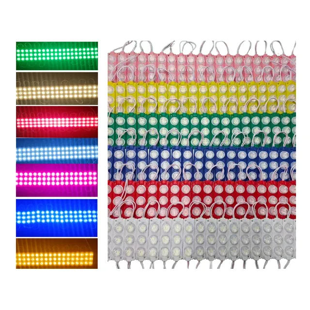 20 Módulos 3 Led Ip67 Calidad Tiras De Luces Led 9 Colores
