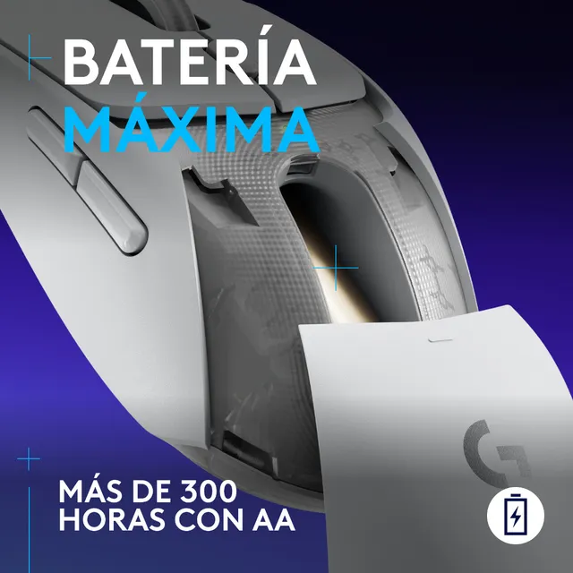 Mouse Gaming Inalámbrico Logitech G309 Blanco