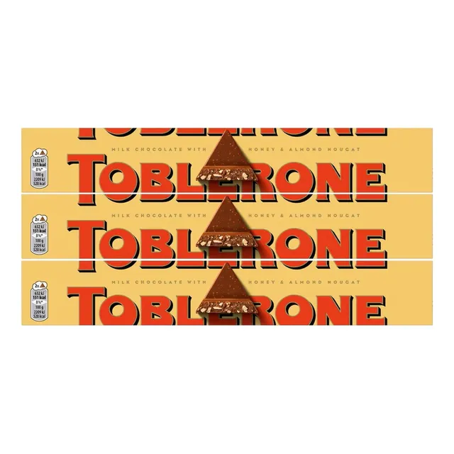 Toblerone Chocolate Leche Pack X3 Unidades X 100g