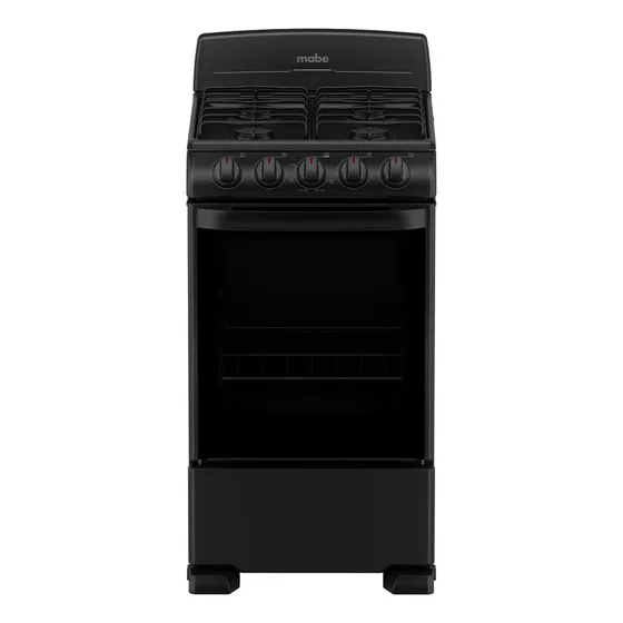 Estufa De Piso 50 Cm (20 Pulgadas) Negra Mabe - Em5022bapn1 Color Negro