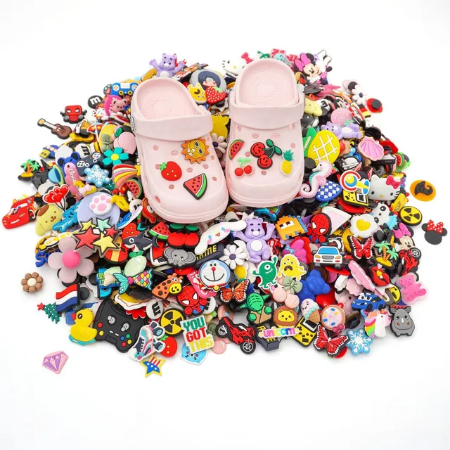 Pins Para Crocs Botons Decoração Fivela Aleatórios Kit 30