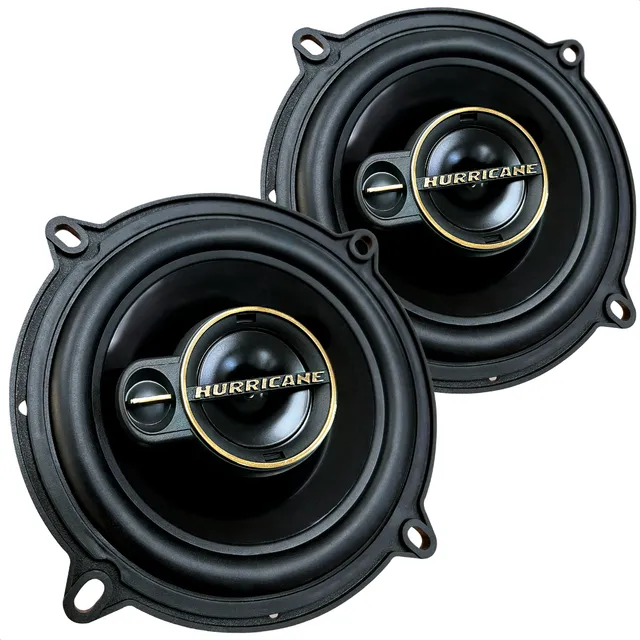 Kit Par Alto Falante Hurricane Triaxial Aurum 5 Pol 120w Rms