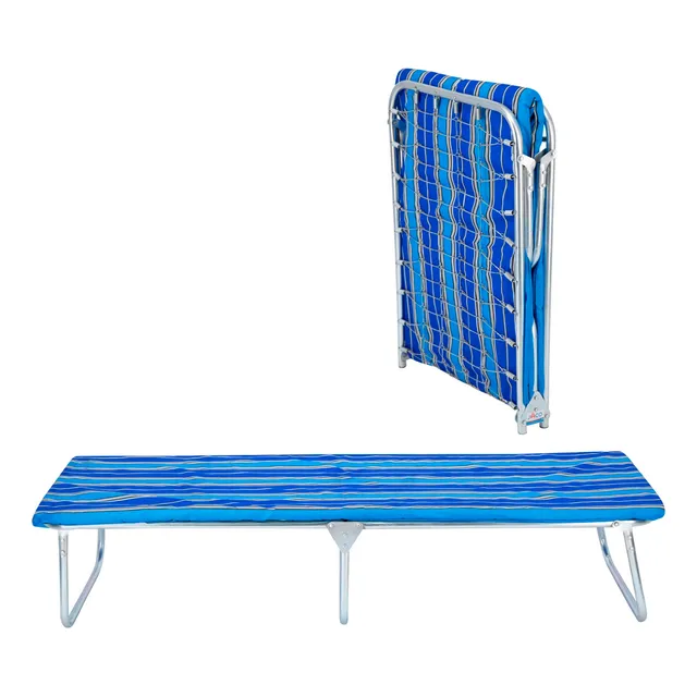 Catre Plegable, 182x64x35 Cm, Colchoneta 2.5 Cm, 110 Kg
