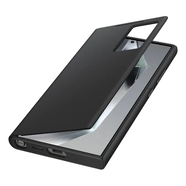 Estuche Funda Libreta Samsung Galaxy S24 Ultra | Smart View Wallet Cover | Flip Cover | Negro | Tapa Cerrada Interactiva
