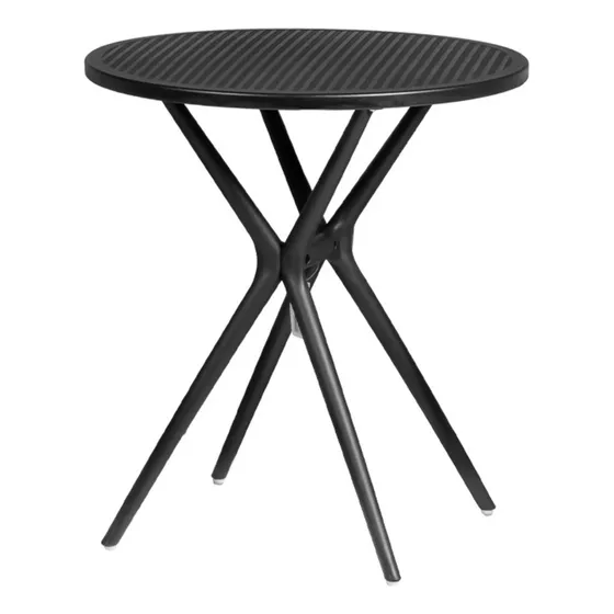 Mesa Safira 60x60 Redonda Plástica Jardín Terraza