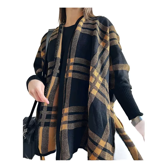 Saco Tipo Poncho Cuadrille Amplio Y Adaptable