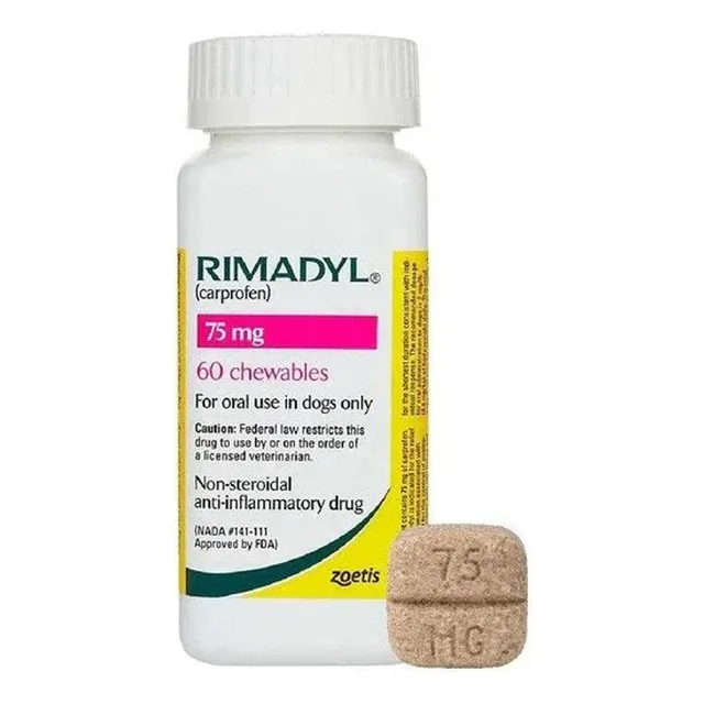 Rimadyl Carprofeno De 75 Mg 60 Tab Para Perros