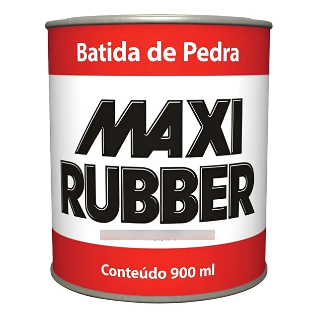 Batida De Pedra Branco 900ml Tinta Emborrachamen Maxi Rubber