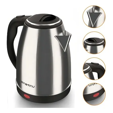 Chaleira Elétrica 1,8l 1200w Unitermi Atacama Prateado 127v