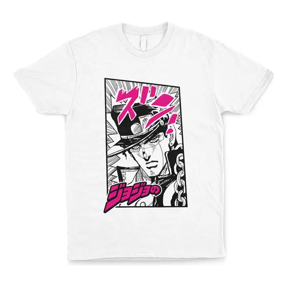 Remera Estampado Algodón Anime - Jotaro