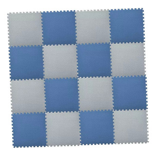Baldosas De Ejercicio Baldosas De Espuma Azul Gris 16 Piezas Baldosas De Ejercicio Baldosas De Espuma Azul Gris 16 Piezas
