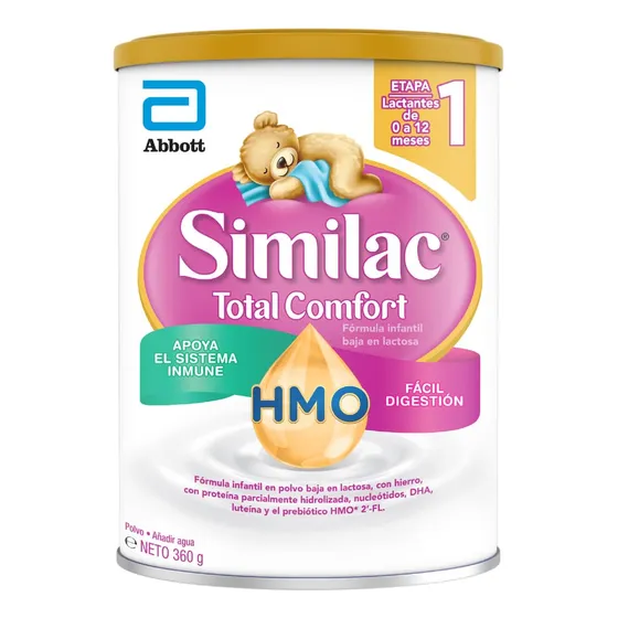 Leche de fÃ³rmula en polvo sin TACC Abbott Similac Total Comfort ProSensitive 1 en lata de 1 de 360g - 0 meses a 1 aÃ±os