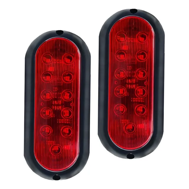 Par Lanterna Canoinha Led Trailler Carretinha Reboque Moto 