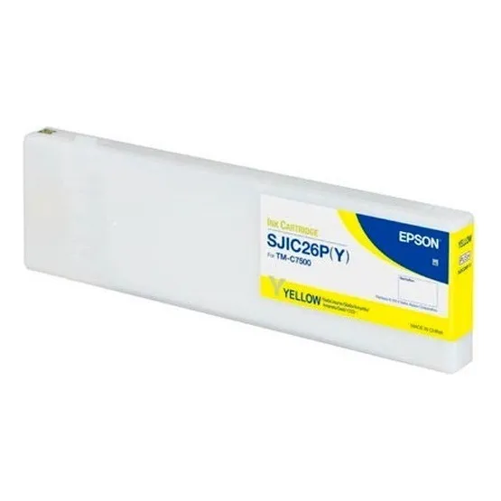 Cartucho Epson Tm-c7500 Sjic26p Amarillo 294ml C33s02061 /vc