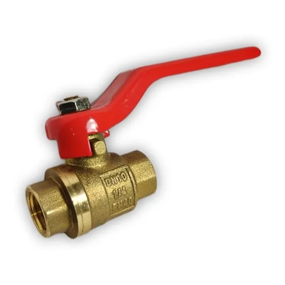 Llave De Paso Bronce 1/4 Pulgada 