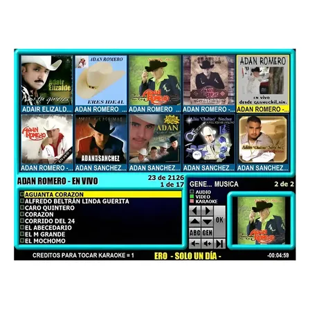 Sistema Jukebox Para Computadores Windows Azul 127/220v