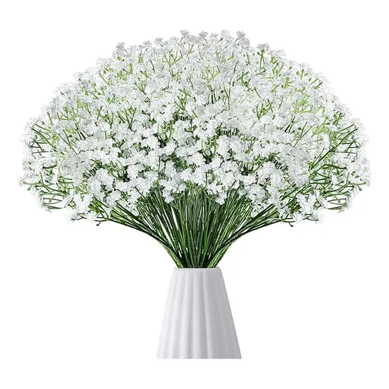  8pcs Flores Artificiales Ramo Flor De Seda Decoracion
