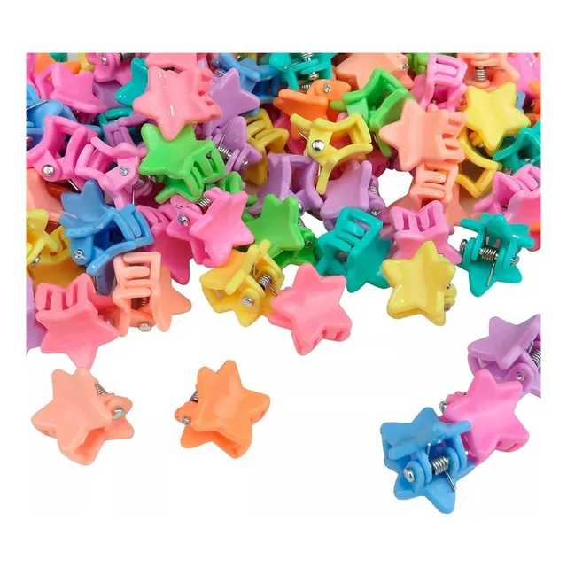 Mini Broche Pelo Nenas Hebilla Gancho Colores 50 Und X Mayor