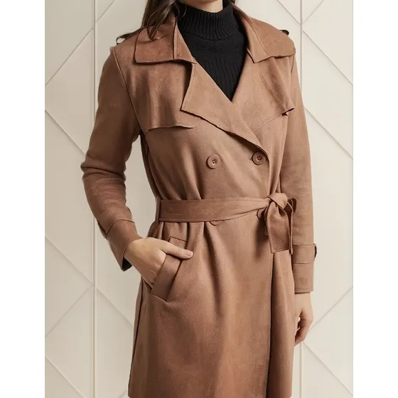 Gabardina Trench Dama - Zoila Co512378 Plus Sizes S Al 4xl