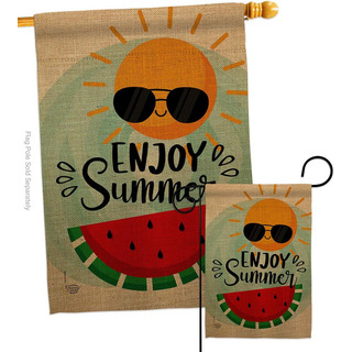 Colección De Adornos Enjoy Summer Garden House Bandera Set V Colección De Adornos Enjoy Summer Garden House Bandera Set V
