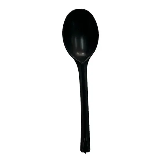 Cucharilla Plastica Negra 11 Cm (100 Und)