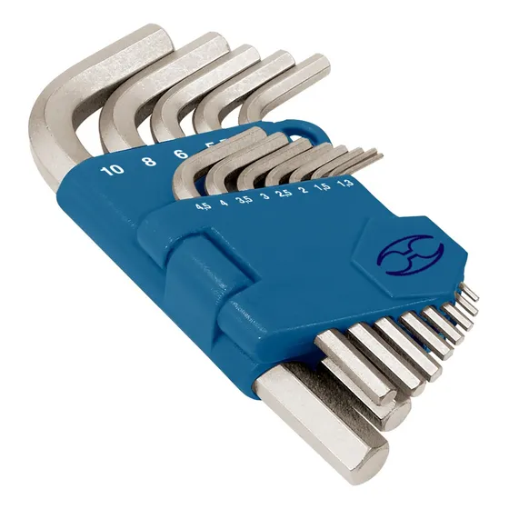 Juego De 13 Llave Allen Hexagonal Milimétricas Truper 15542