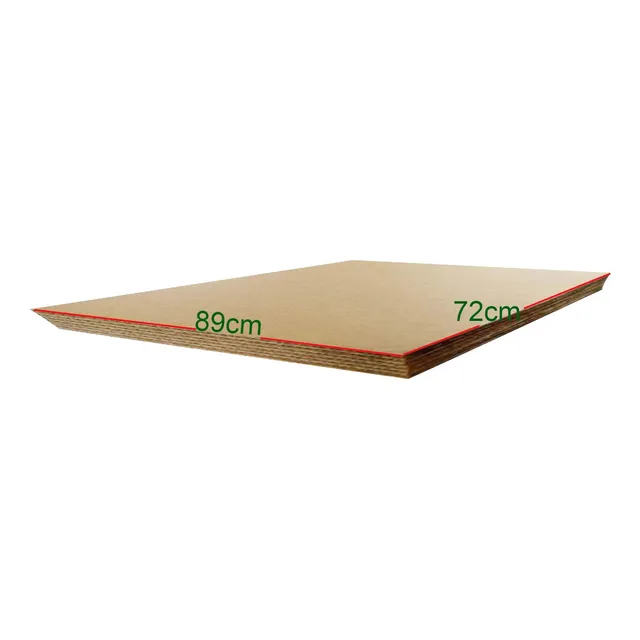 12 Laminas De Carton Kraft De 4mm 89x72cm Liso, Kraft