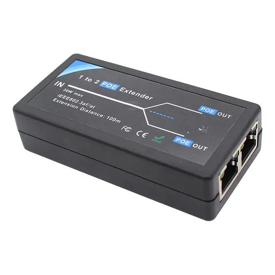 Poe Extender 2 Puerto Alimentado Ethernet Switch Repetidor 1