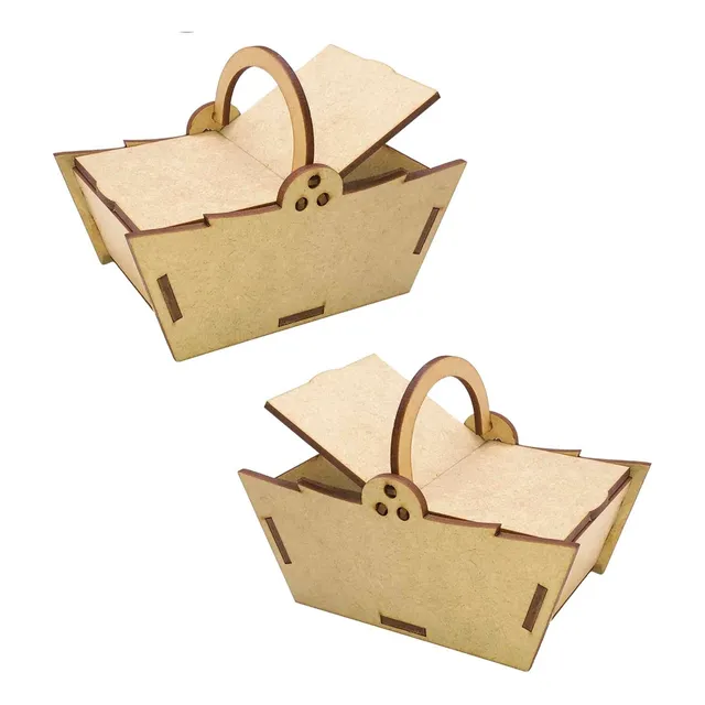 Kit 13 Mini Cestinha Cesta Piquenique 13cm Festa Chapeuzinho