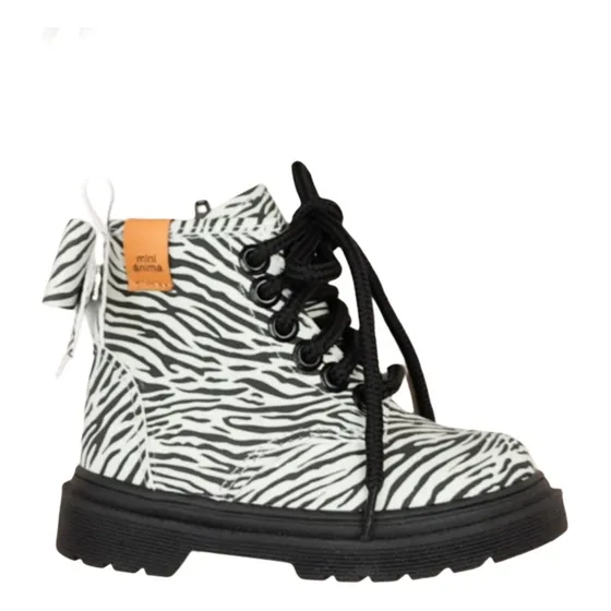 Borcego Mini Anima Bebe Botita Calzado Kids Cebra