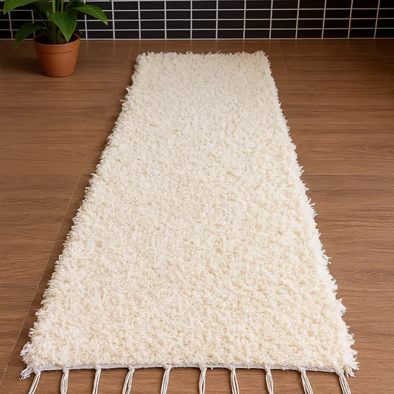 Passadeira Boho Quarto 2,00 X 0,50 Algodão Rústico Cru