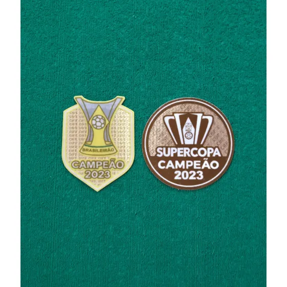Kit Patchs Campeão Brasileiro + Supercopa 2023 Palmeiras